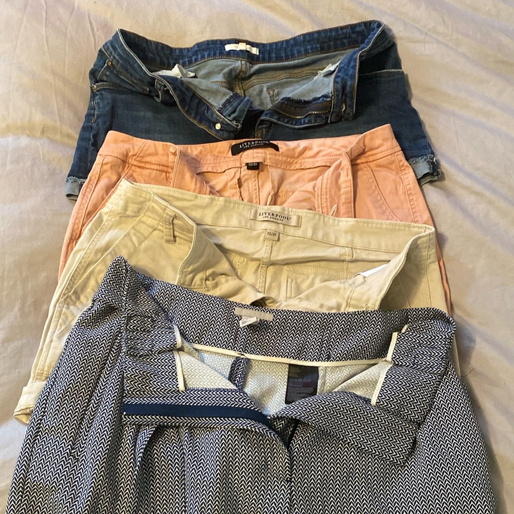 Four pairs of women’s shorts…size 12/31.